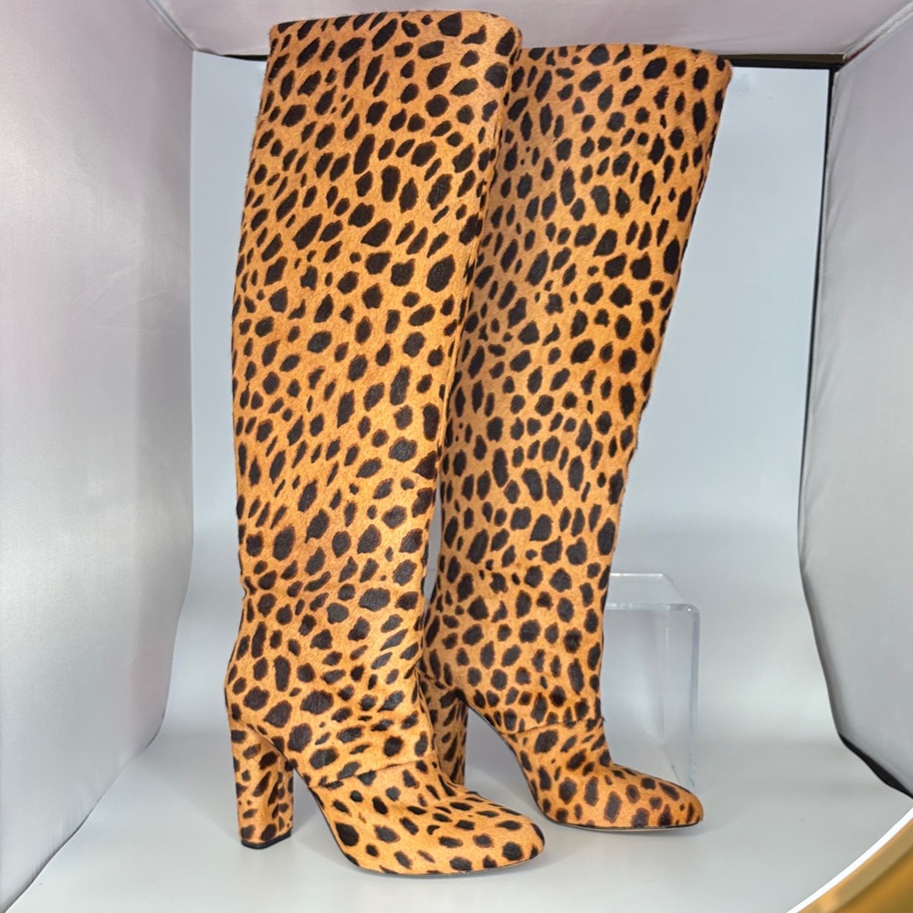 ANTONIO MELANI Animal Print Heeled Boots